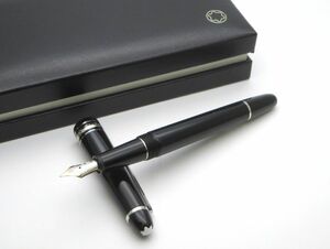 1000円スタート 万年筆 MONTBLANC モンブラン マイスターシュテュック Pix ペン先4810 14K 585刻印 ブラック×シルバー 3 X60062