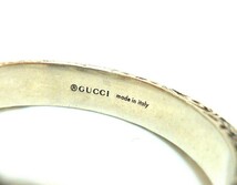 1000円スタート リング GUCCI グッチ GGロゴ アラベスクエングレービングエッジ Ag925刻印 約19号 総重量約5.7g シルバー 指輪 TOM V①924_画像10