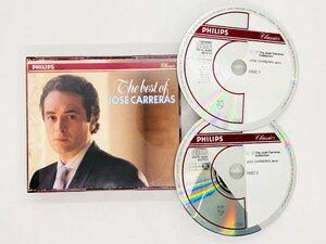 即決2CD 西独盤 蒸着仕様 THE BEST OF JOSE CARRERAS ホセ・カレーラス W.Germany 422 570-2 X05