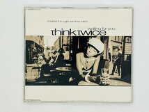 即決CD 英盤 think twice / waiting for you / シンク・トゥワイス ウェイティング・フォー・ユー UK盤 イギリス I07_画像1