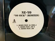 即決LP NE-YO / SO SICK / REMIXES FEAT LL COOL J JAY Z JIN / SICK-001 L29_画像1