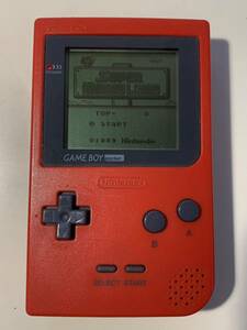 ◆ゲームボーイポケット　MGB-001　レッド　スーパーマリオランド