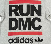 国内正規品 未使用 【アディダス オリジナルス x RUN DMC】 1980年代復刻 SS Ｔシャツ ADIDAS ORIGINALS RUN DMC SS TEE グレー XS_画像2