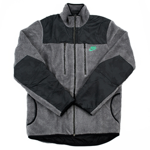 国内正規品 新品未使用 NIKE ナイキ シェルパ ボア ジャケット フリース NIKE SHERPA BOA JACKET グレー 076 S