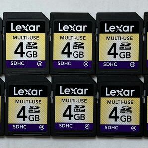 ★送料無料★ Lexar/レキサー SDカード 4GB 10枚まとめ売り メモリーカード/DS/Wii/PC/デジカメ等に フォーマット済み動作品