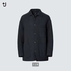 UNIQLO +J ウールブレントオーバーサイズシャツジャケット ダークグレー