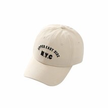 【新品】NYC コットン ベースボール キャップ New York City Baseball Cap【送料無料】ベージュ色_画像1