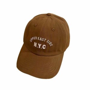 【新品】NYC コットン ベースボール キャップ New York City Baseball Cap【送料無料】ブラウン色