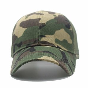 新品: 【送料無料】迷彩 カモフラージュ メッシュキャップ camo mesh cap ウッドランドカモの画像3