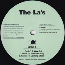 英国LP☆ THE LA'S（UK Go! Discs 828 202-1）re-issue ザ・ラーズ CAST_画像5