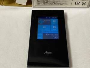 [ mobile SIM free NEC] Aterm MR04LN pocket wifi black black mobile router 