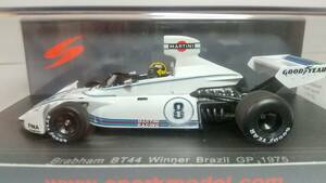 スパーク　1/43　ブラバム　BT44B　ブラジルGP　C.パーチェ（S4345）