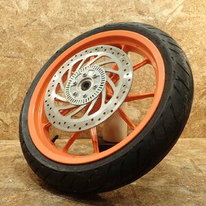 [ postage L size ]KTM VBKJGJ40XEC228*** 390DUKE front wheel 17×3.00 exclusive use animation equipped inspection.( 125 200 20243 3.163