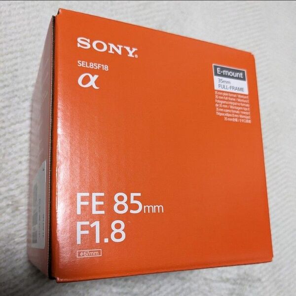 新品 ソニー SONY フルサイズ FE 85mm F1.8 SEL85F18 レンズ α Eマウント 単焦点