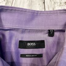 高級 BOSS HUGO BOSS ヒューゴボス REGULAR FIT 長袖シャツ_画像4