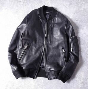 Hamnett Catherine Hamnet Кожаная 2-й молчание Zip Bomber Jacket Yagi Кожаный полете