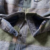 BURTON バートン THERMOLITE サーモライト パッチワーク デザイン シャツ ジャケット 裏キルティング 中綿 スノボ メンズ (S) ●o-921_画像6
