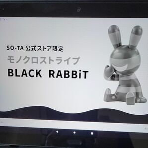 ガチャ　SO-TA　BLACK RABBiT　公式ストア限定　 モノクロストライプ