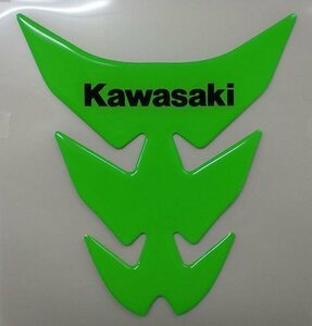 カワサキ純正 タンクパッド ライムグリーン「Kawasaki」　J2007-0039