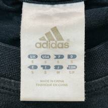 YH0260 adidas アディダス メンズ Tシャツ 半袖 プリント ロゴ M 黒 万能 定番 カジュアル 綿100％ シンプル スポーツミックススタイル_画像8