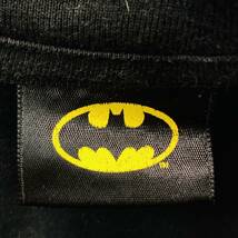 YH0275 BATMAN TM&DC Comics バットマン Tシャツ 半袖 丸首 プリント ロゴ M 黒 ラメ 古着 綿100％ 人気 ベーシックカジュアルスタイル_画像8