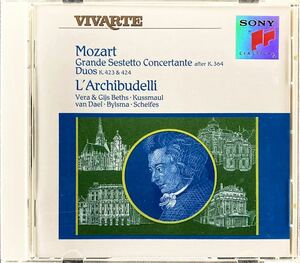 CD/ モーツァルト：協奏交響曲、二重奏曲 / ラルキブデッリ