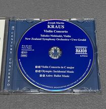 CD/ クラウス：ヴァイオリン協奏曲 / 西崎崇子(Vn)、グロット&ニュージーランド響_画像3