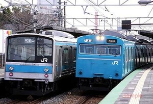【鉄道写真】阪和線クハ205-1003＆クハ103-837 [0002379]
