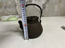 旧家蔵出し　名越弥五郎造　鉄瓶 茶道具 煎茶道具 時代物 1910g_画像9