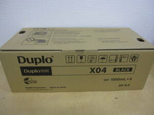 DUPLO 印刷機用インク INK X04 黒 1000ml×6本 DP-E520用