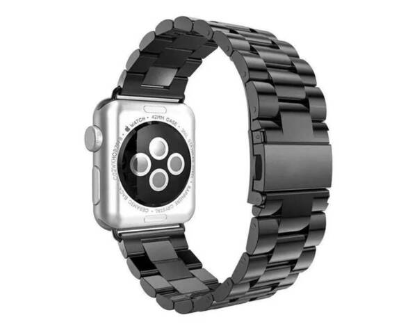 ☆新品未使用 送料無料 Apple Watch ブラック 42mm&44mm ステンレスバンド SE・Series6～シリーズ1 ベルト アップルウォッチ