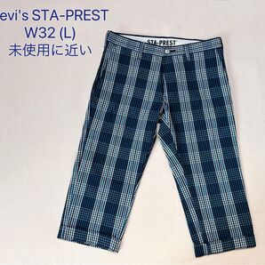 Levi's STA-PREST チェックハーフパンツ L 未使用に近い