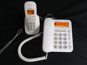 SHARP　 シャープ JD-G32電話機・子機付き　動作確認済　中古品ですが美品