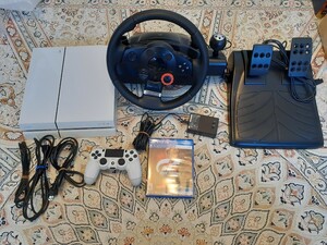 豪華セット　PS4 cuh-1100A ロジクール ドライビングフォース GT E-X5C19 グランツーリスモスポーツ　ソフト付き　送料無料