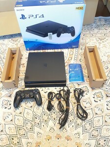 迅速配送　薄型　 ps4　CUH-2100A　本体一式　LANケーブル　おまけ付き　送料無料　 動作品 　ジェットブラック　PlayStation SONY