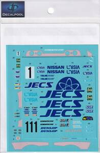 スカイライン R32 GT-R JECS Gr.A 1992 タミヤ 1/24用 デカールのみ