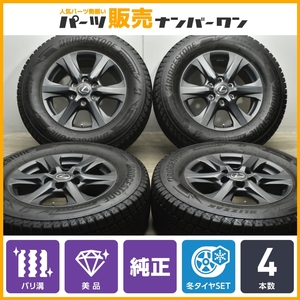 【バリ溝 DM-V3付 美品】レクサス LX600 オフロード 純正 18in 7.5J+55 PCD139.7 ブリヂストン ブリザック 265/65R18 ランドクルーザー300