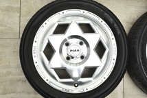 【希少品】PIAA HEX ROAD 15in 4.5J +43 PCD100 ヨコハマ エコス ES31 165/55R15 N-BOX N-ONE ワゴンR アルト タント ムーブ 軽自動車_画像3