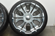 【希少サイズ 大口径】SPORZA 22in 9.5JJ+10 PCD115 5穴 ピレリ スコーピオンゼロ 265/35R22 クライスラー 300C メッキ 即納可能 送料無料_画像6