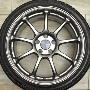 【良好品】ENKEI PF09 18in 8J +50 PCD112 トーヨー プロクセススポーツ 225/40R18 VW ゴルフ カスタム用 交換用 送料無料 即納可能の画像3