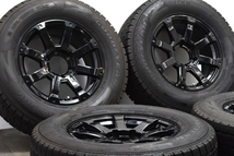 【美品 バリ溝】ロックケリー MX-1 17in 7.5J +25 PCD139.7 グッドイヤー アイスナビ SUV 265/65R17 プラド ハイラックス 即納可 送料無料_画像2