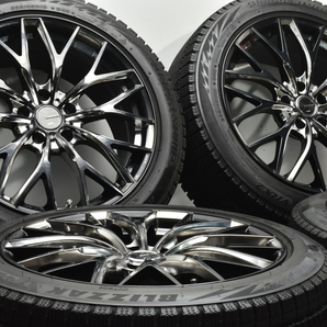 【美品】ウェッズ レオニス MX 18in 8J +42 PCD114.3 ブリヂストン ブリザック VRX2 235/45R18 レクサスGS RC カムリ マークX アテンザの画像2