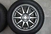 【美品】SPORT ABELIA 15in 5.5J +43 PCD100 トーヨー ガリット G5 175/65R14 アクア カローラフィールダー ヴィッツ フィット キューブ_画像4