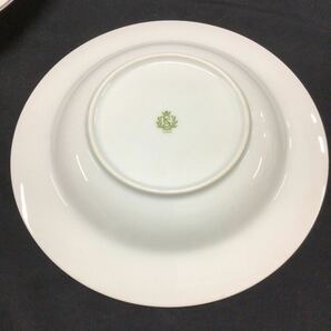 花柄 プレート 2枚セット パスタ皿 深皿 お皿 中皿 カレー皿 洋食器 銀彩の画像3