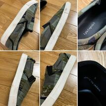 [1piu1uguale3] 17SS 定価60,500 remake slip on real military fabric リアルミリタリーパッチワーク スリッポン スニーカー 8 日本製_画像10