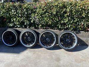 AME SHALLEN 19x10j+25 19x9j+40 5穴 PCD114.3 235/35ZR19 215/35R19 タイヤ アルファード ヴェルファイア等に k-149