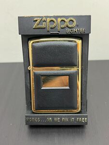 ZIPPO/ジッポー ブラック ウルトラライト プレート貼り加工 【中古品】