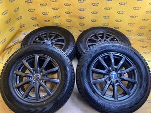 K-1045☆2021年製☆215/70R16 YOKOHAMA iceGUARD G075☆D.O.S 16x6.5J+40 5/114.3☆デリカD:5 アウトランダー RAV4 スタッドレス