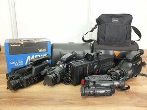 【ジャンク品】ビデオカメラ まとめて VHS 8mm/National MC15/SHARP C860/SHARP C860/SHARP C860