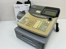 CASIO カシオ 電子 レジスター TE-2100 レジ 店舗 会計 レジスタ 店舗用品_画像1